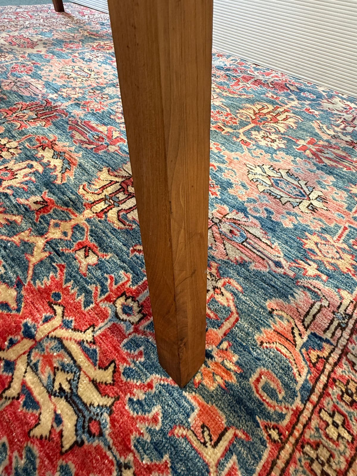 Organic Modernism Walnut Wood + Glass Dining Table - Thumbnail 13