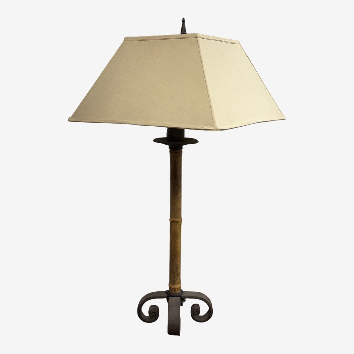 Hollywood Regency Bamboo Form Table Lamp - Image 1