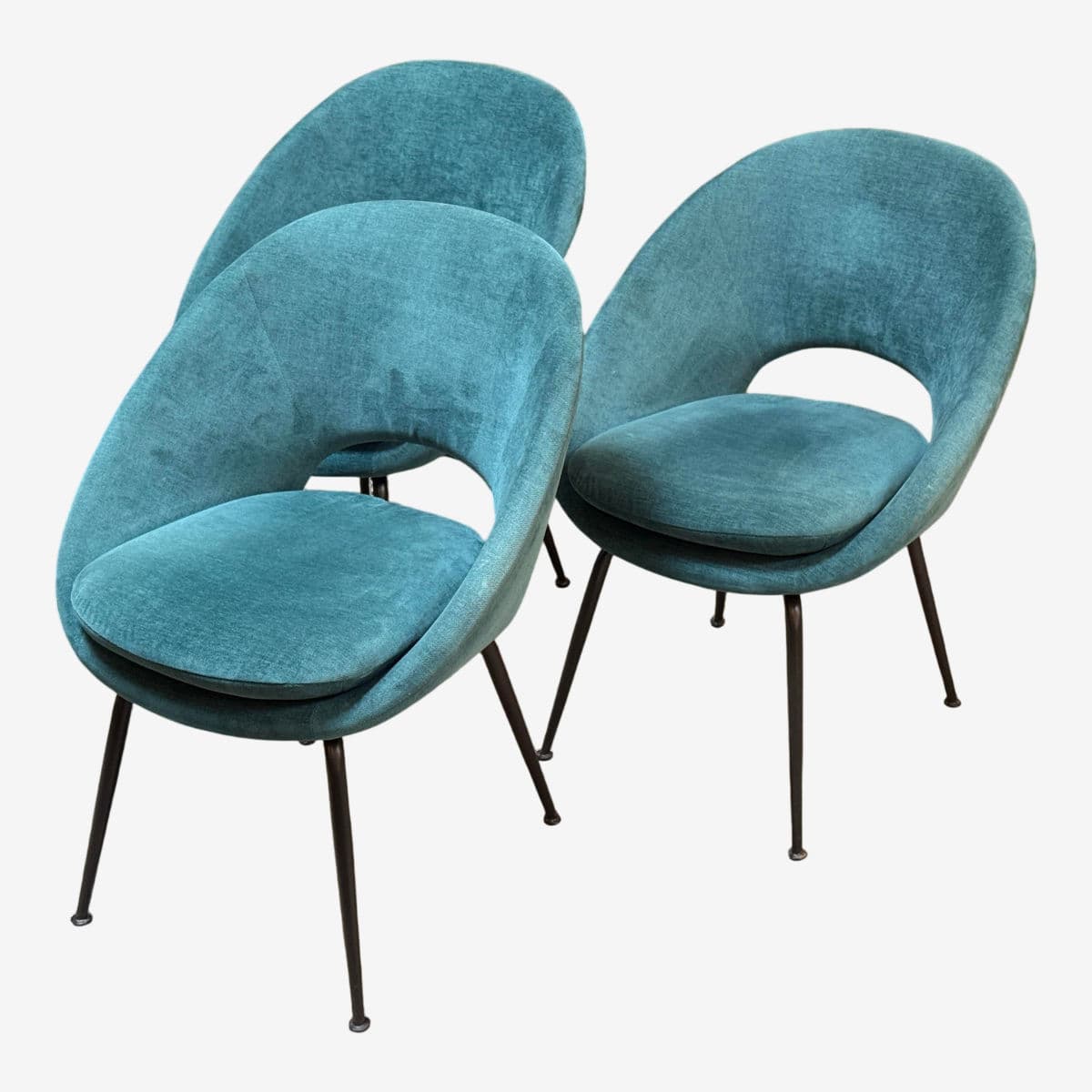 West Elm Orb Dining Chairs, Set of Three - Image 1