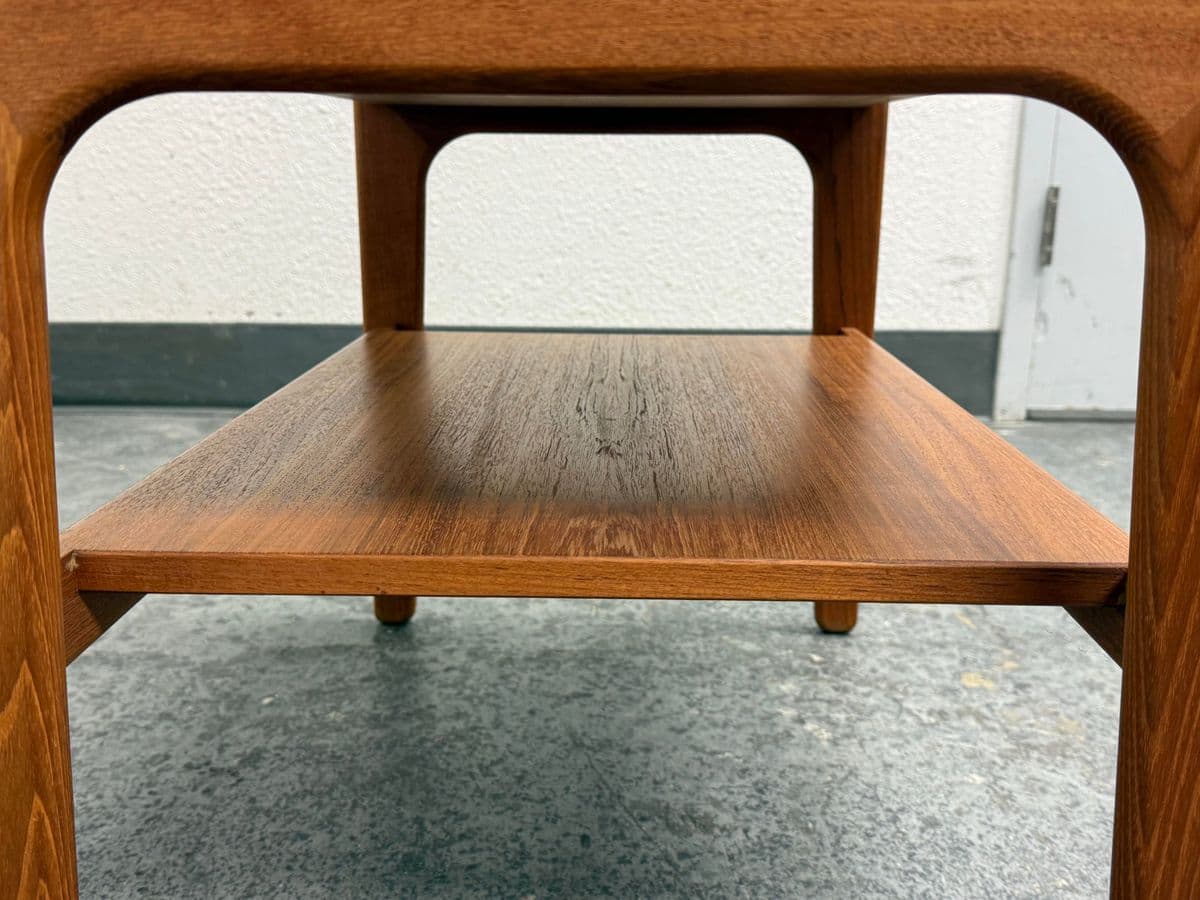 Salin Nyborg Teak Two Tiered Side Table, Mid 20th Century - Thumbnail 9