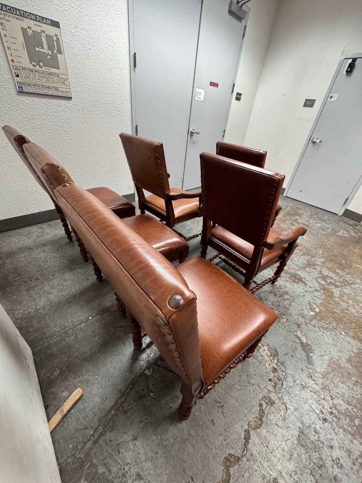 Stanley Furniture Barley Twist Chairs, Set of Six - Thumbnail 5