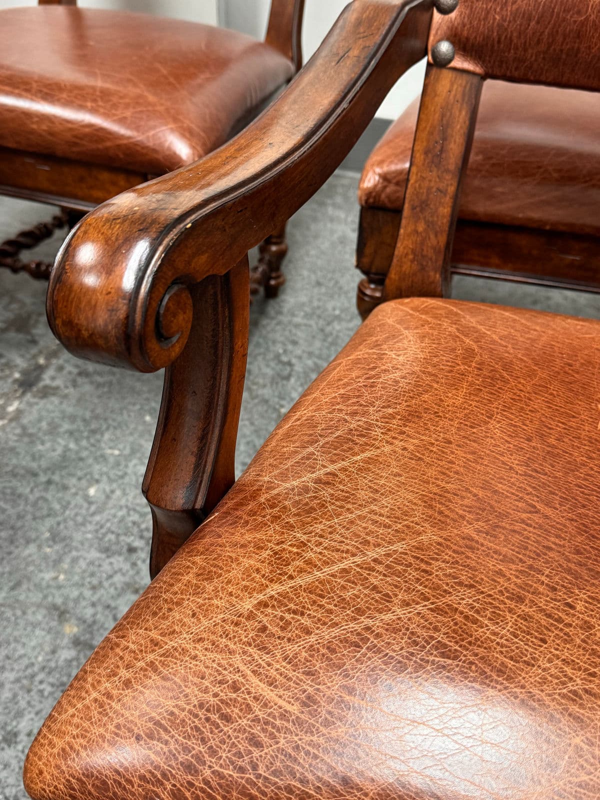 Stanley Furniture Barley Twist Chairs, Set of Six - Thumbnail 8