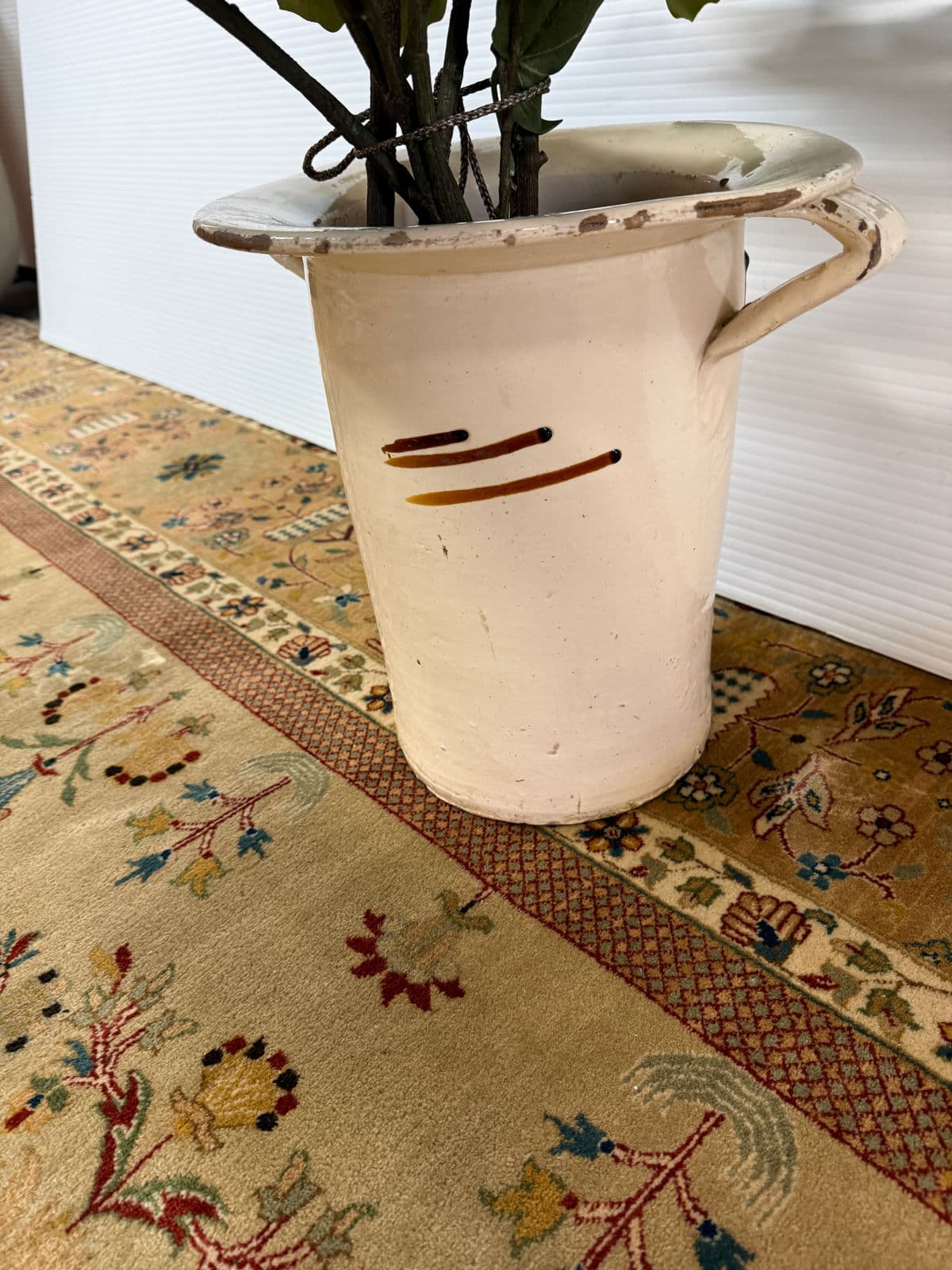 Faux Fig Tree in Ceramic Pot - Thumbnail 4