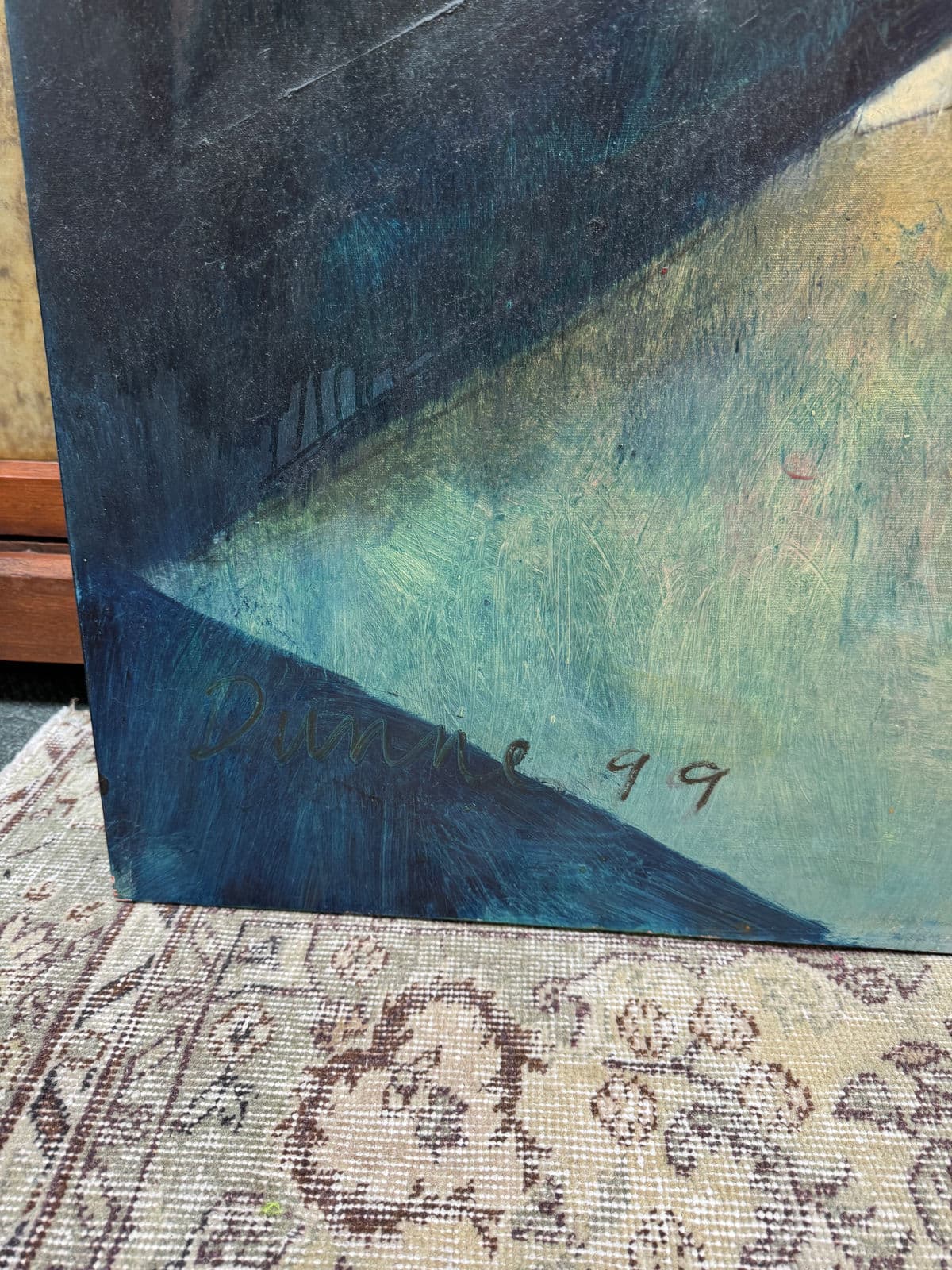 Katherine Dunn Giacometti Courtyard Oil Painting, Circa 1999 - Thumbnail 7