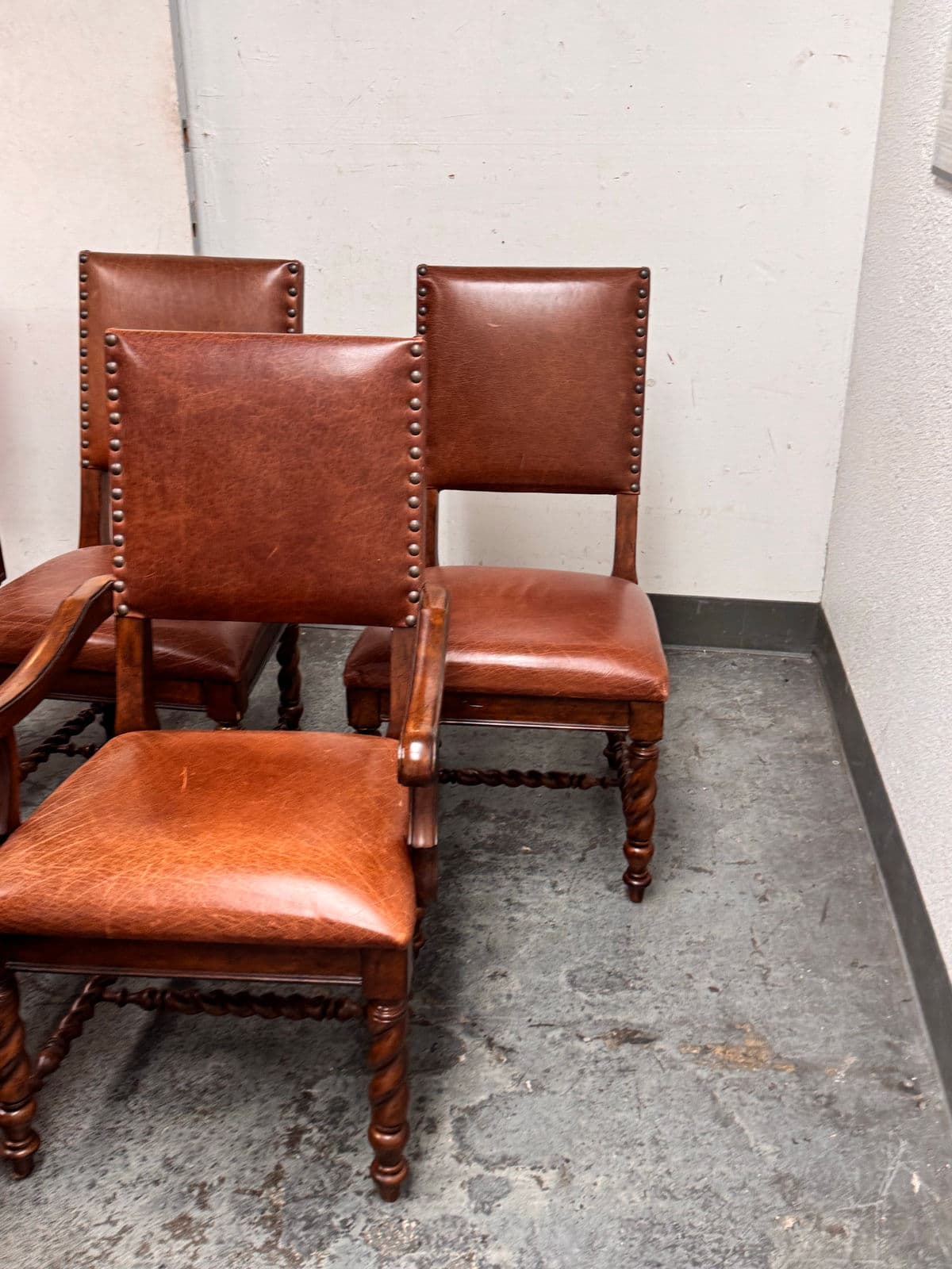 Stanley Furniture Barley Twist Chairs, Set of Six - Thumbnail 9