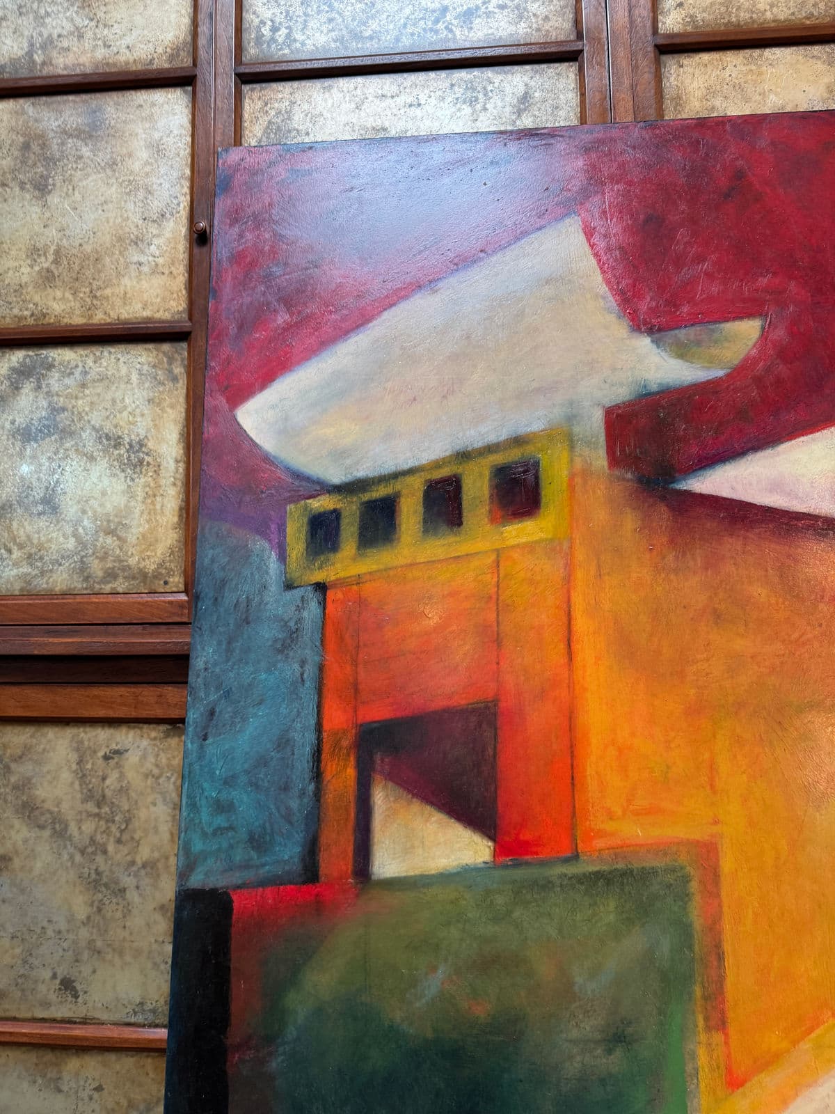 Katherine Dunn Giacometti Courtyard Oil Painting, Circa 1999 - Thumbnail 5