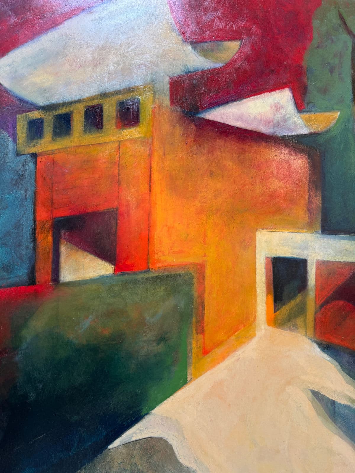 Katherine Dunn Giacometti Courtyard Oil Painting, Circa 1999 - Thumbnail 6