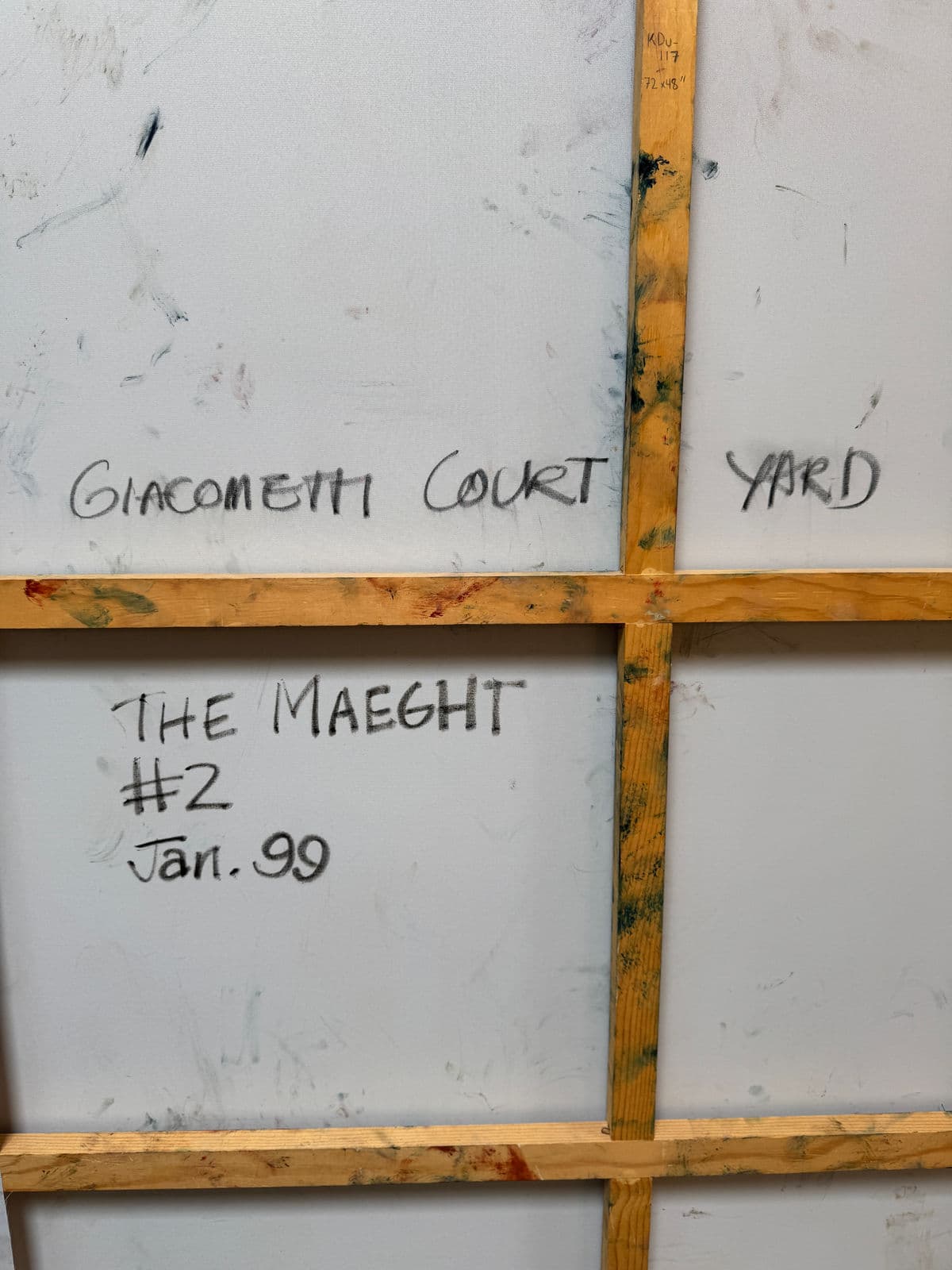 Katherine Dunn Giacometti Courtyard Oil Painting, Circa 1999 - Thumbnail 9