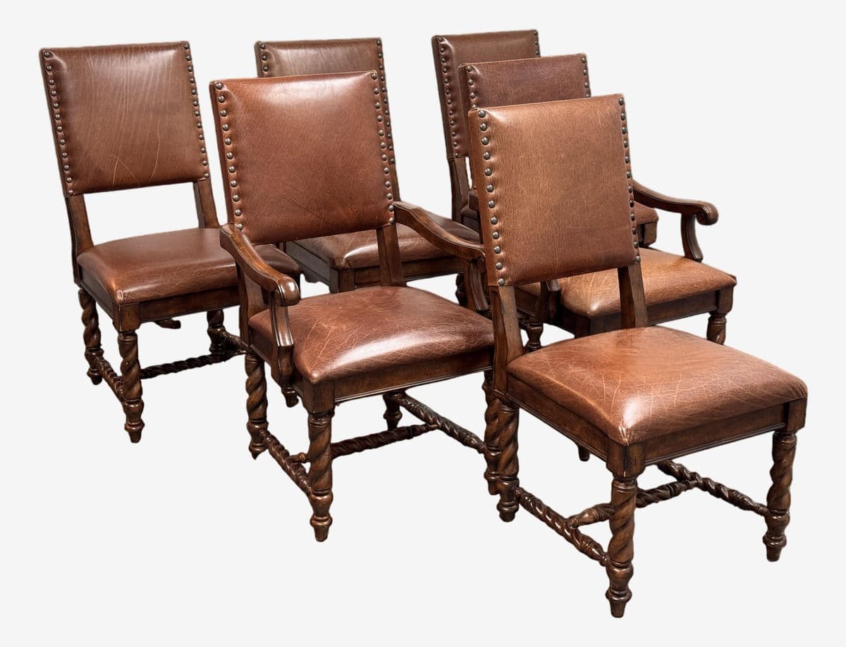 Stanley Furniture Barley Twist Chairs, Set of Six - Image 1