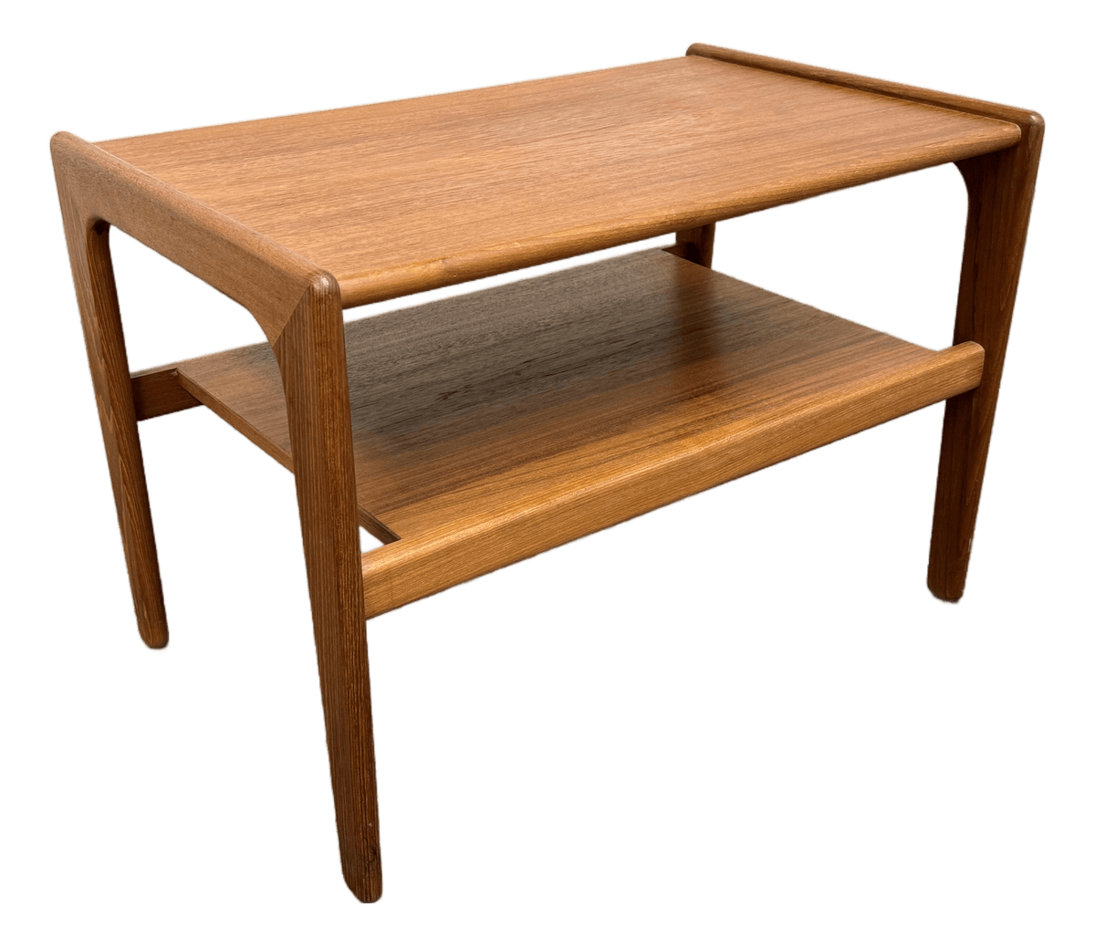 Salin Nyborg Teak Two Tiered Side Table, Mid 20th Century - Thumbnail 2