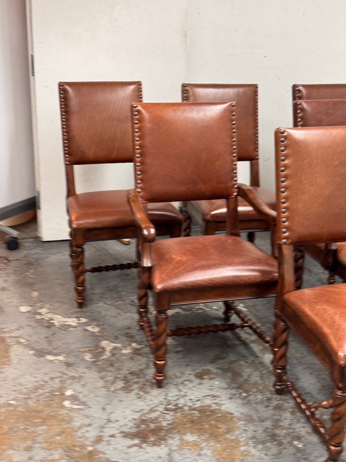 Stanley Furniture Barley Twist Chairs, Set of Six - Thumbnail 12