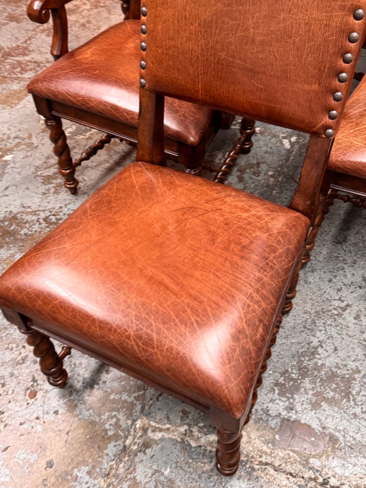 Stanley Furniture Barley Twist Chairs, Set of Six - Thumbnail 11