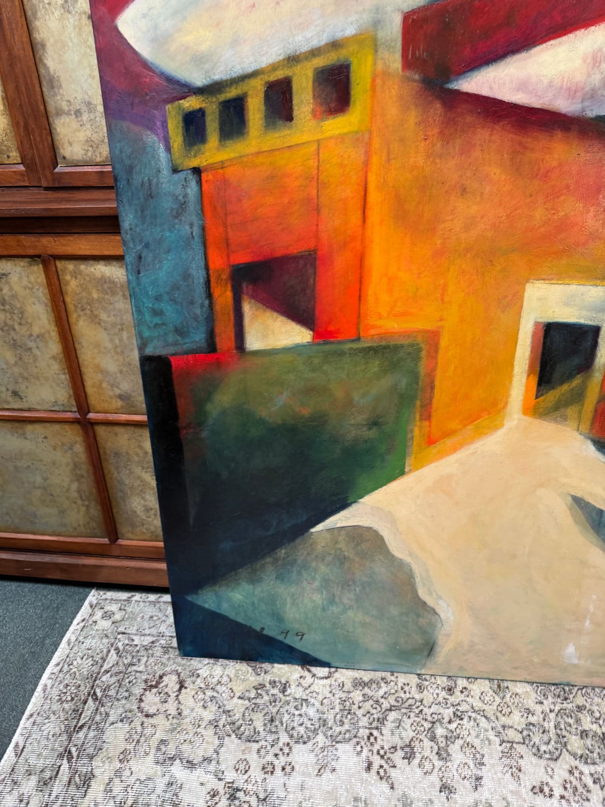 Katherine Dunn Giacometti Courtyard Oil Painting, Circa 1999 - Thumbnail 13