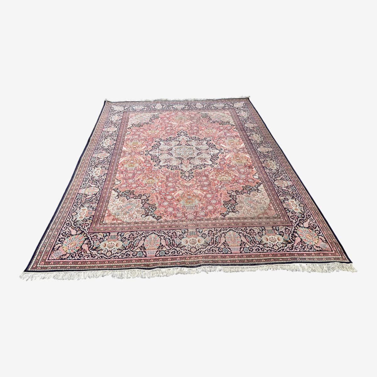 8ft 10in X 12ft Hand Knotted Silk Gulmarg Area Rug - Image 1