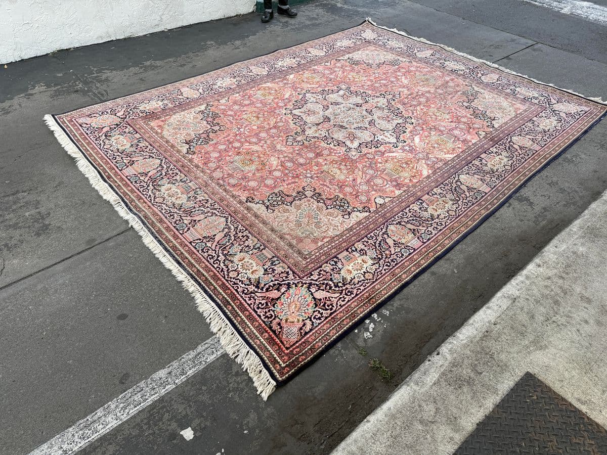 8ft 10in X 12ft Hand Knotted Silk Gulmarg Area Rug - Thumbnail 3