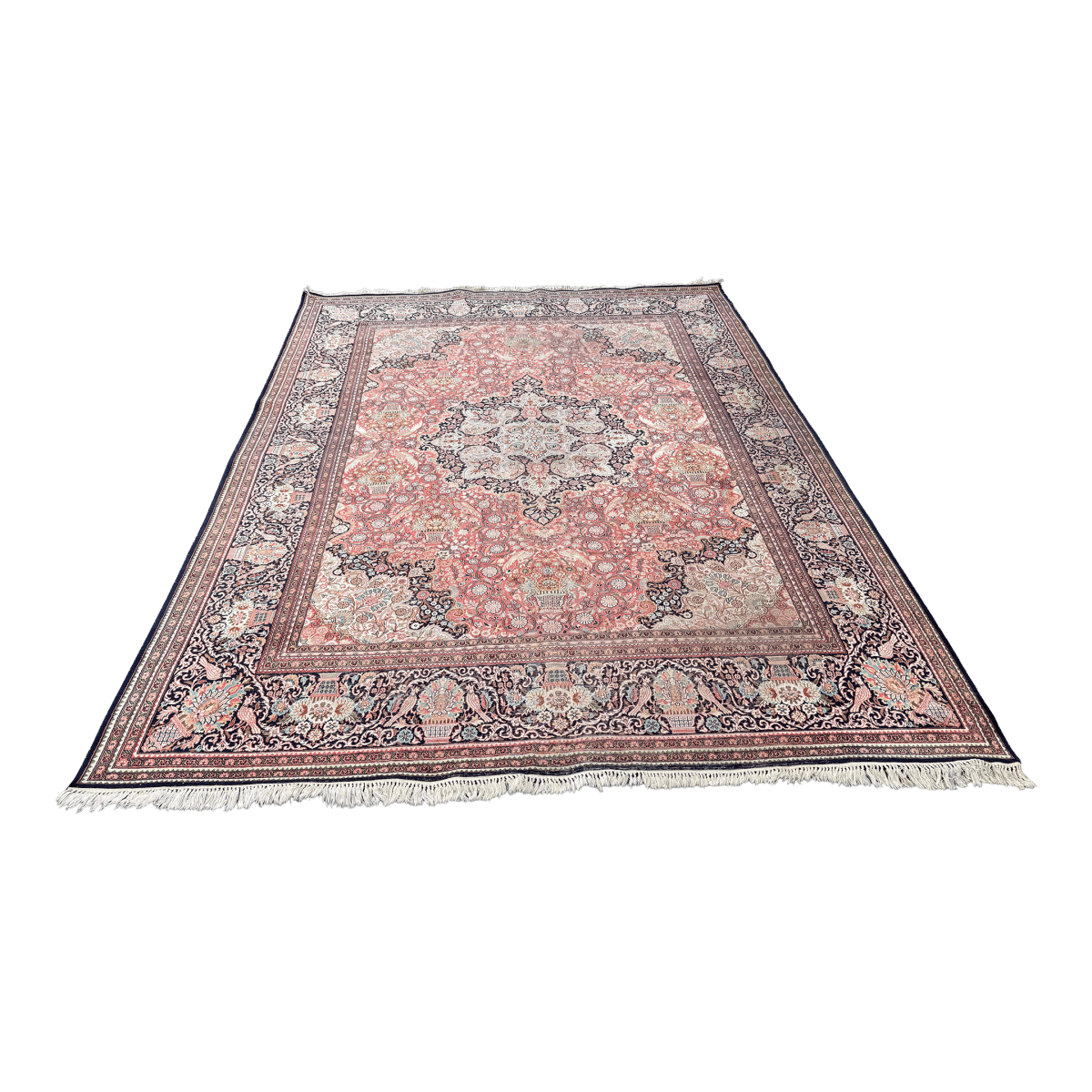 8ft 10in X 12ft Hand Knotted Silk Gulmarg Area Rug - Thumbnail 2