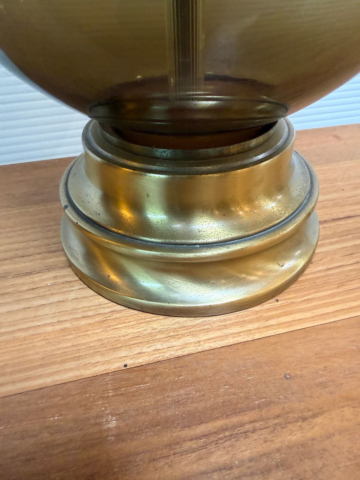 Mid 20th Century Glass Table Lamp - Thumbnail 5