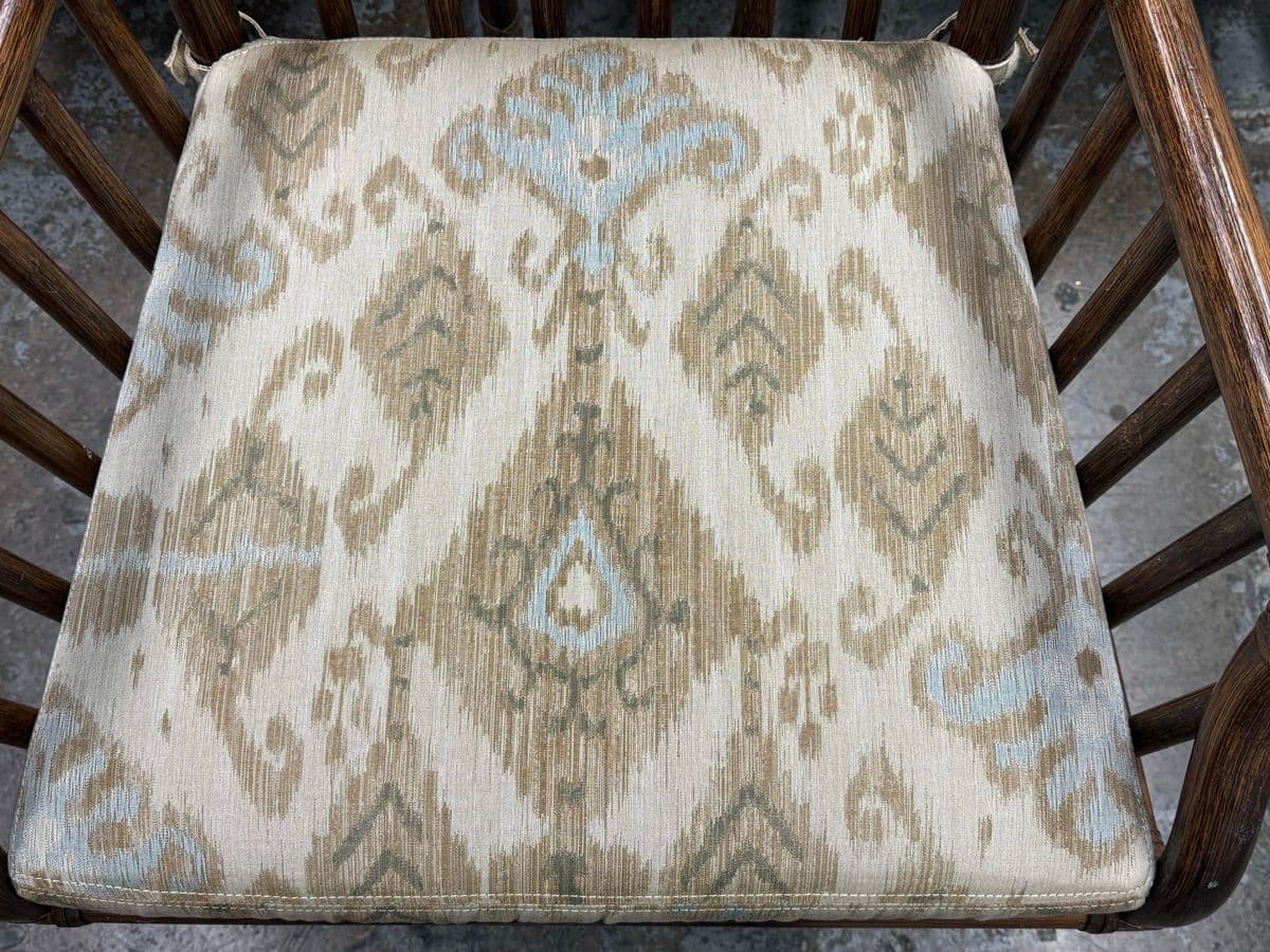 McGuire Furniture Far East Collection Dining Armchairs, Vintage Set of Six - Thumbnail 8