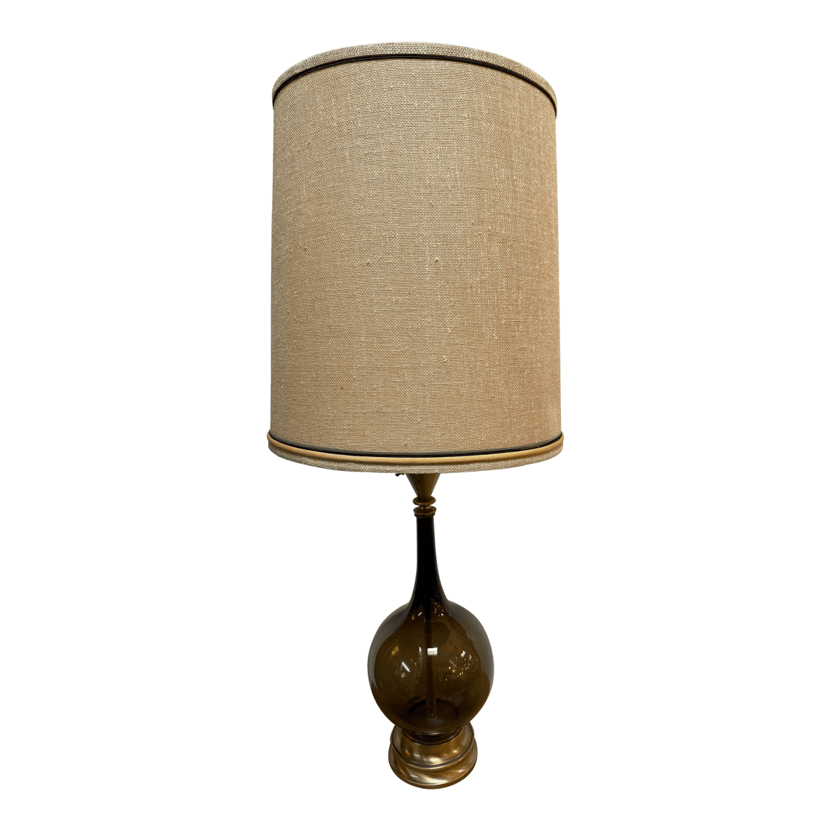 Mid 20th Century Glass Table Lamp - Thumbnail 2