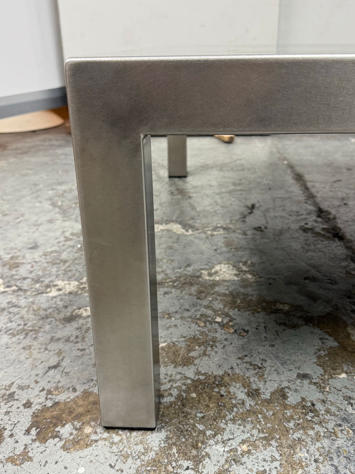 Maria Pergay Style French Stainless Steel Coffee Table - Thumbnail 9