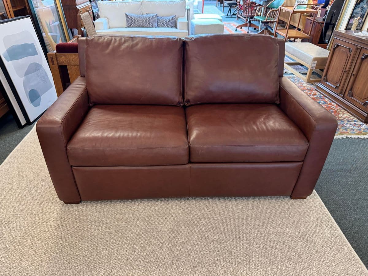 American Leather Lisbon Sleeper Sofa, Mont Blanc Leather - Thumbnail 3