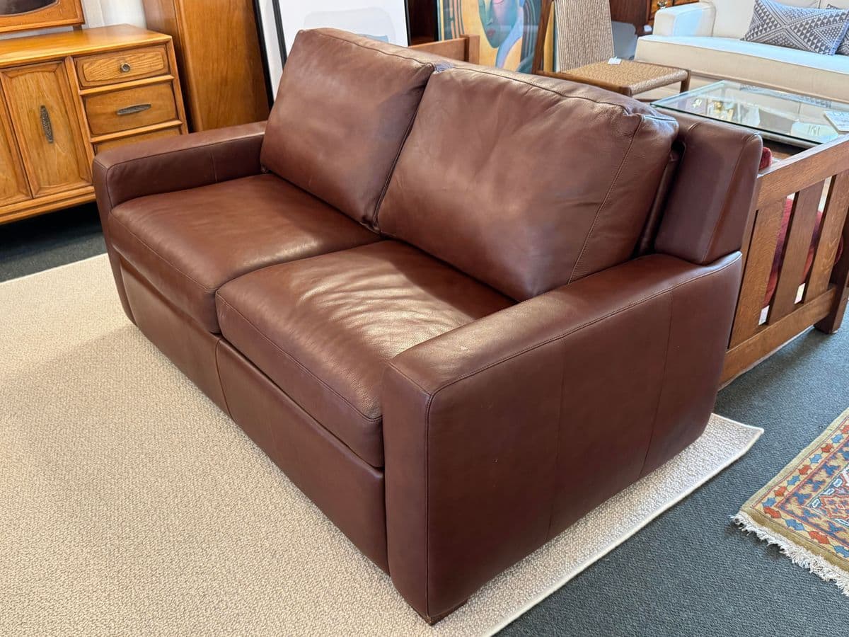 American Leather Lisbon Sleeper Sofa, Mont Blanc Leather - Thumbnail 4