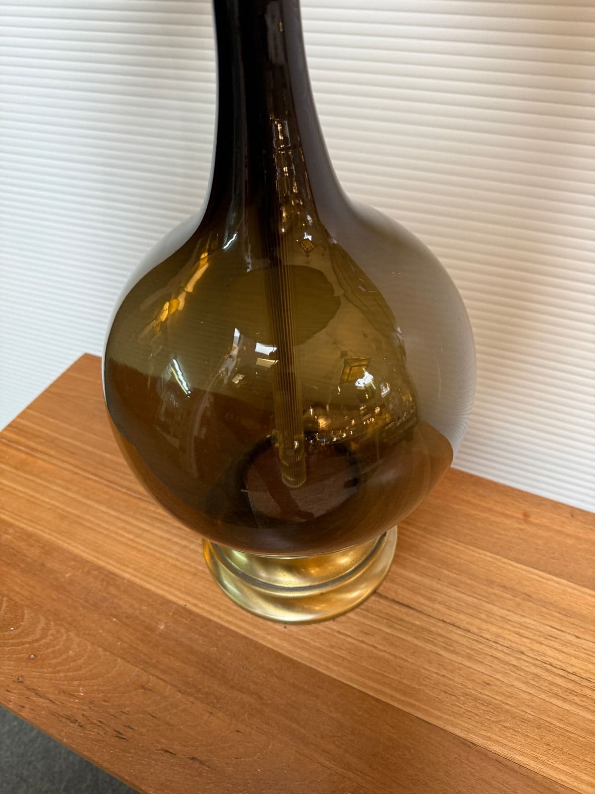 Mid 20th Century Glass Table Lamp - Thumbnail 8