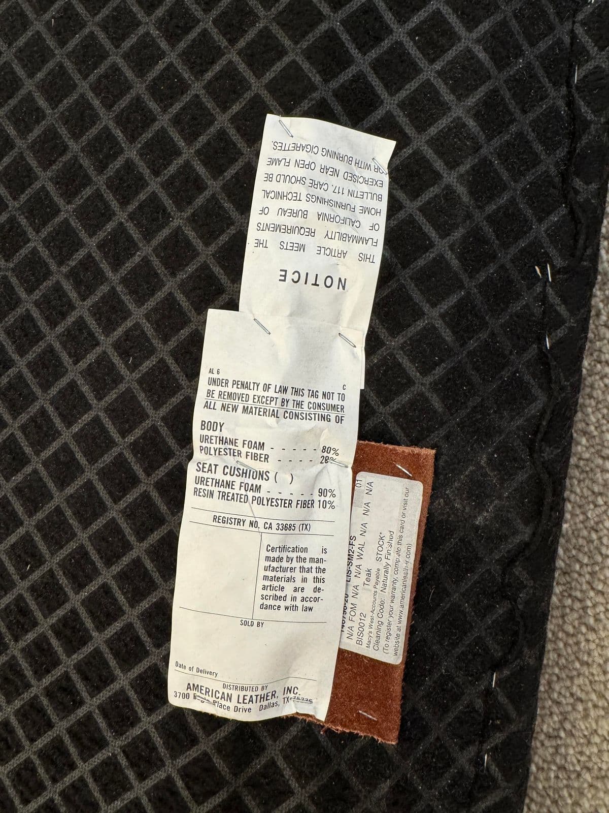 American Leather Lisbon Sleeper Sofa, Mont Blanc Leather - Thumbnail 13