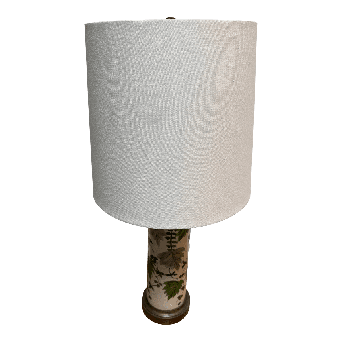 Orlando Pottery Hand Painted Leaf Table Lamp - Thumbnail 2