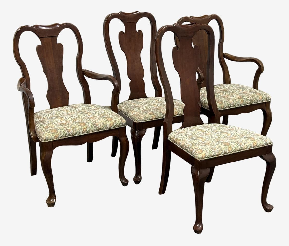 Davis Cabinet Company Colonial Dining Chairs, Vintage Set of Four - Image 1