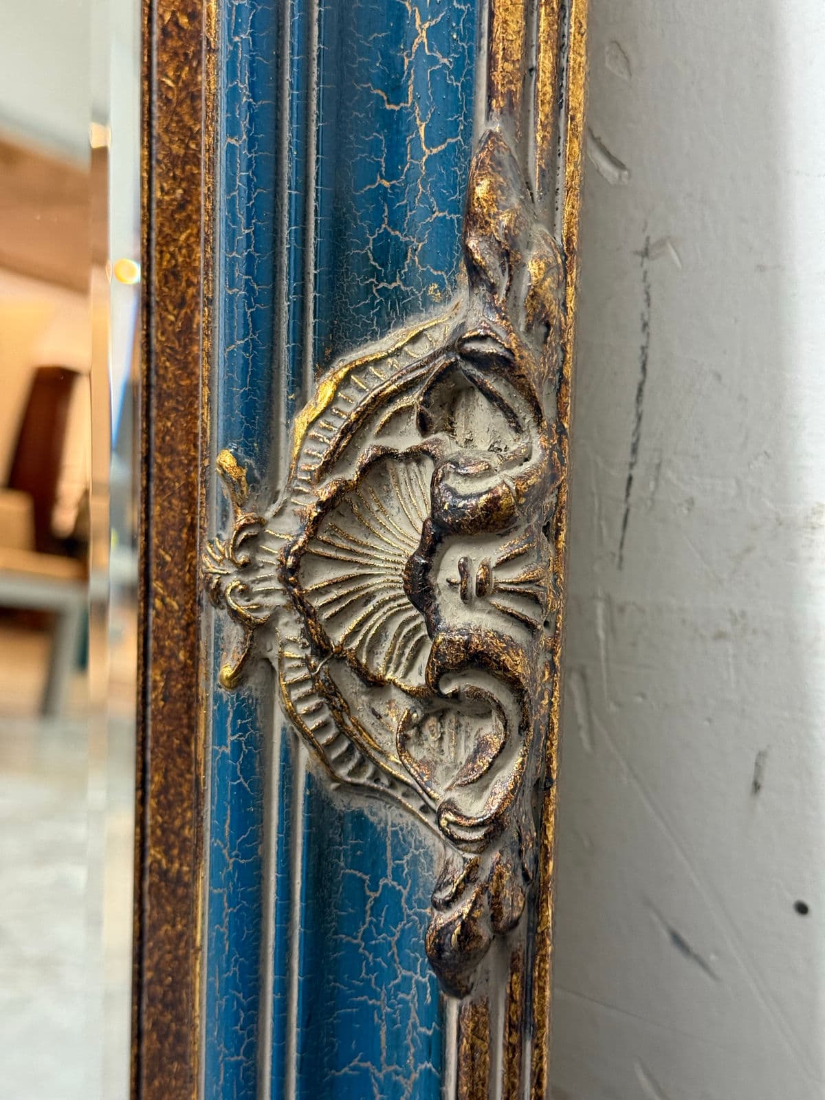 Rococo Gilt Frame Wall Mirror, Vintage - Thumbnail 9