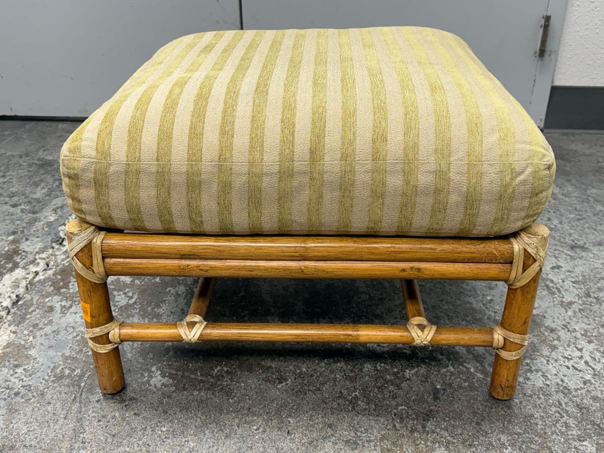 McGuire Furniture Cathedral Lounge Chair + Ottoman, Vintage - Thumbnail 10