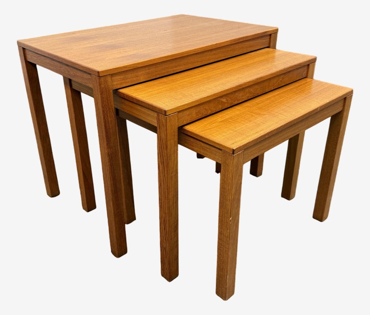 Bent Silberg Mobler Teak Nest Tables, Mid 20th Century, Set of Three - Image 1