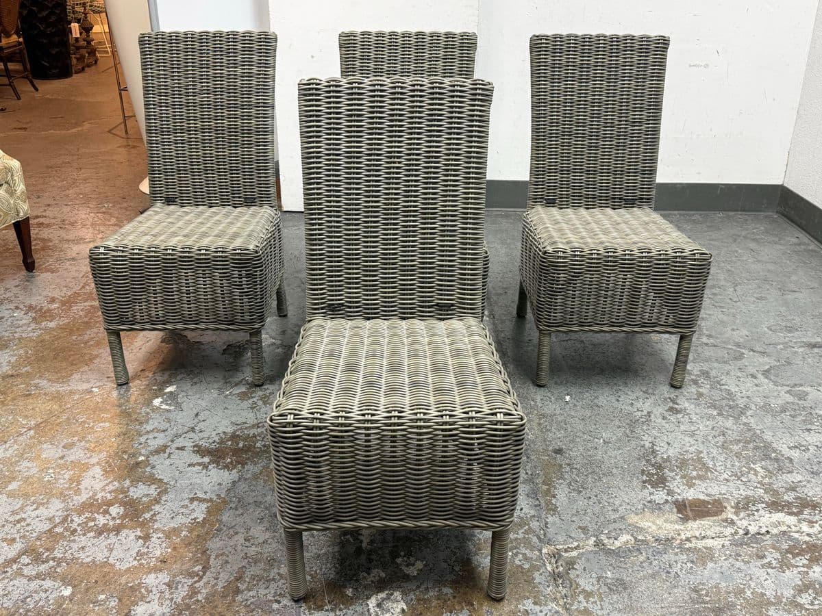 Pottery Barn Huntington Outdoor Dining Chairs + Cushion Covers, Set of Four - Thumbnail 7