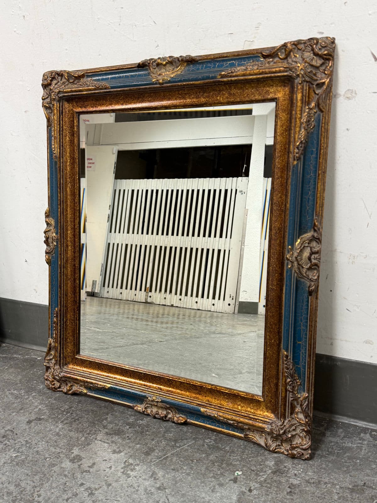 Rococo Gilt Frame Wall Mirror, Vintage - Thumbnail 3