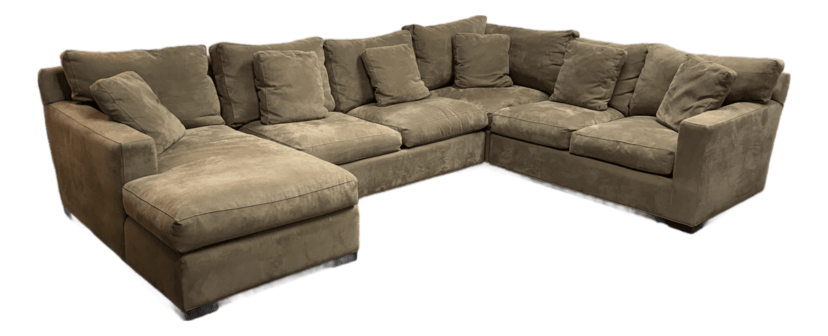 Crate & Barrel Axis Sofa + Chaise Sectional - Thumbnail 2