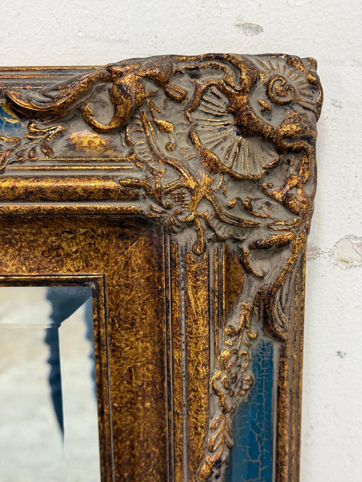 Rococo Gilt Frame Wall Mirror, Vintage - Thumbnail 7