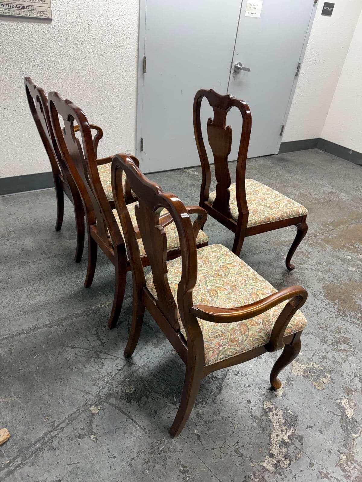 Davis Cabinet Company Colonial Dining Chairs, Vintage Set of Four - Thumbnail 7