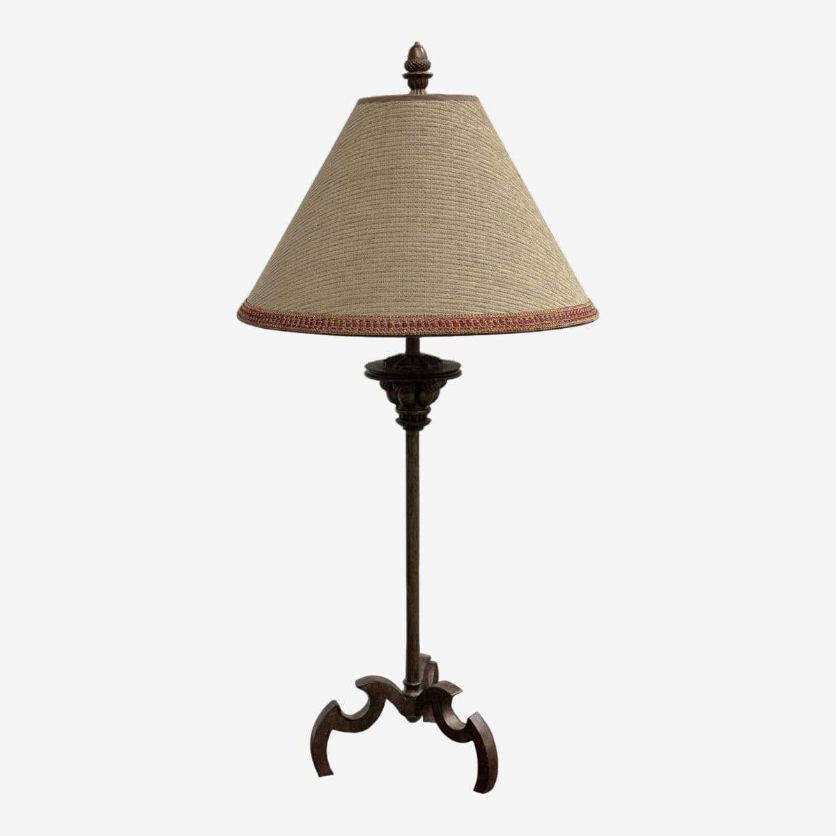 Rustic Wrought Iron Table Lamp - Image 1