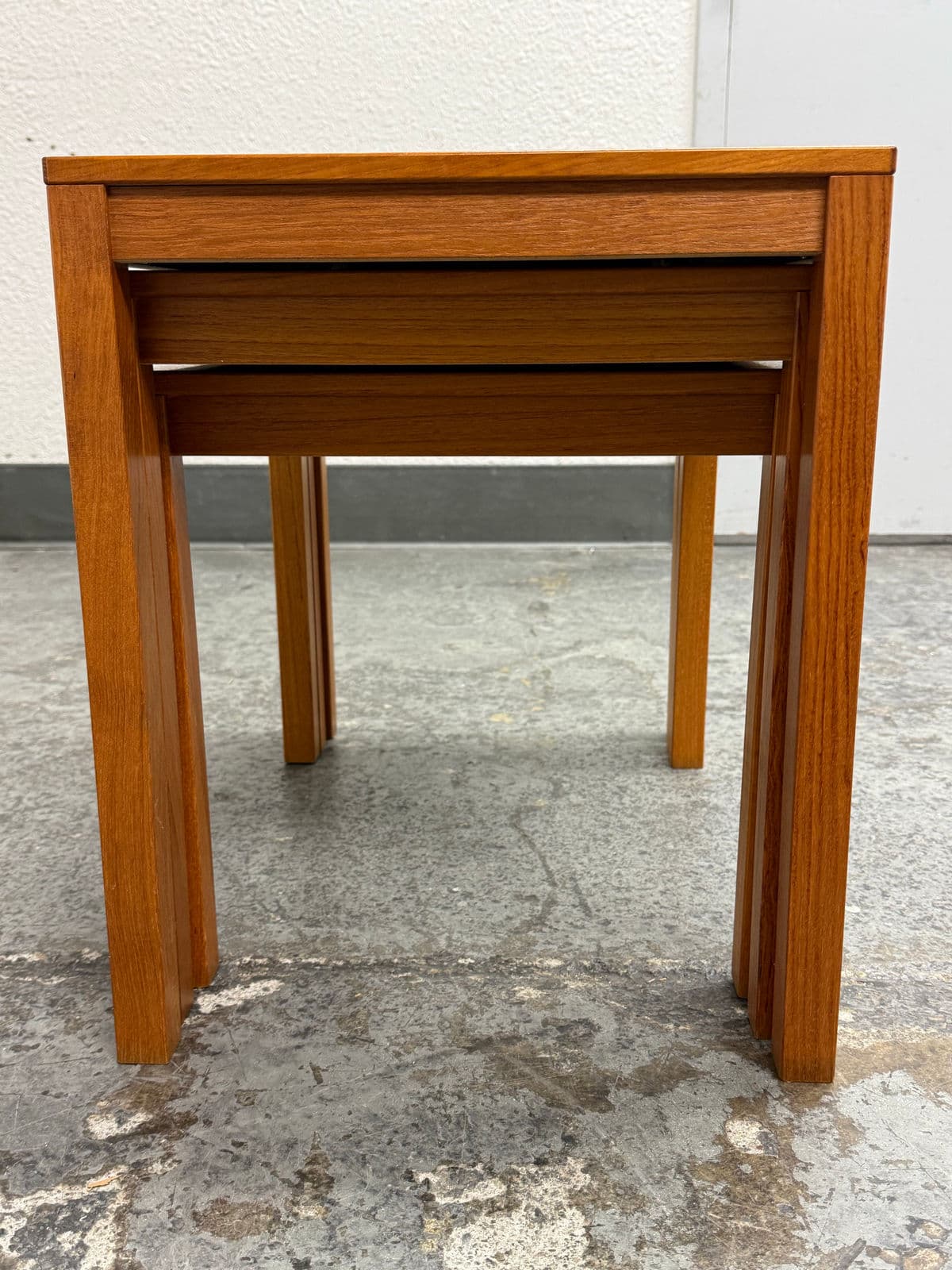 Bent Silberg Mobler Teak Nest Tables, Mid 20th Century, Set of Three - Thumbnail 7