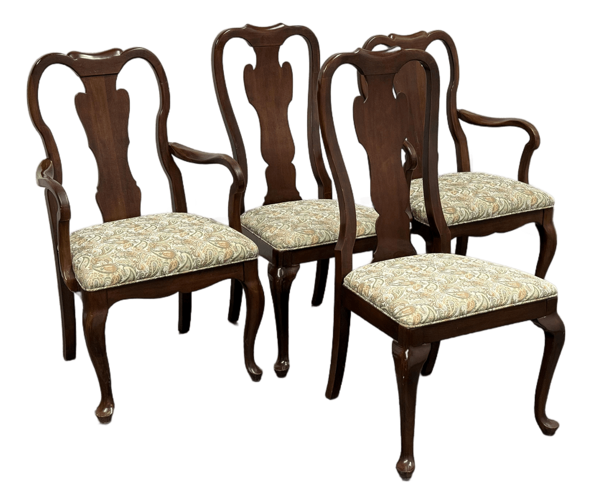 Davis Cabinet Company Colonial Dining Chairs, Vintage Set of Four - Thumbnail 2