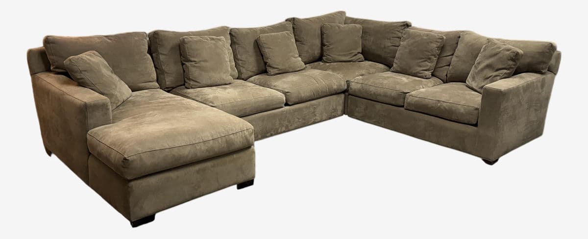 Crate & Barrel Axis Sofa + Chaise Sectional - Image 1