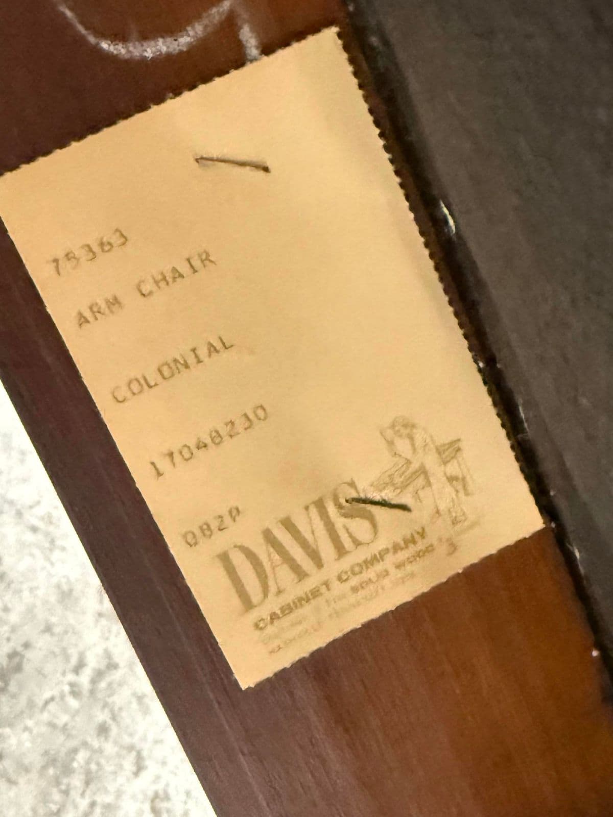 Davis Cabinet Company Colonial Dining Chairs, Vintage Set of Four - Thumbnail 13