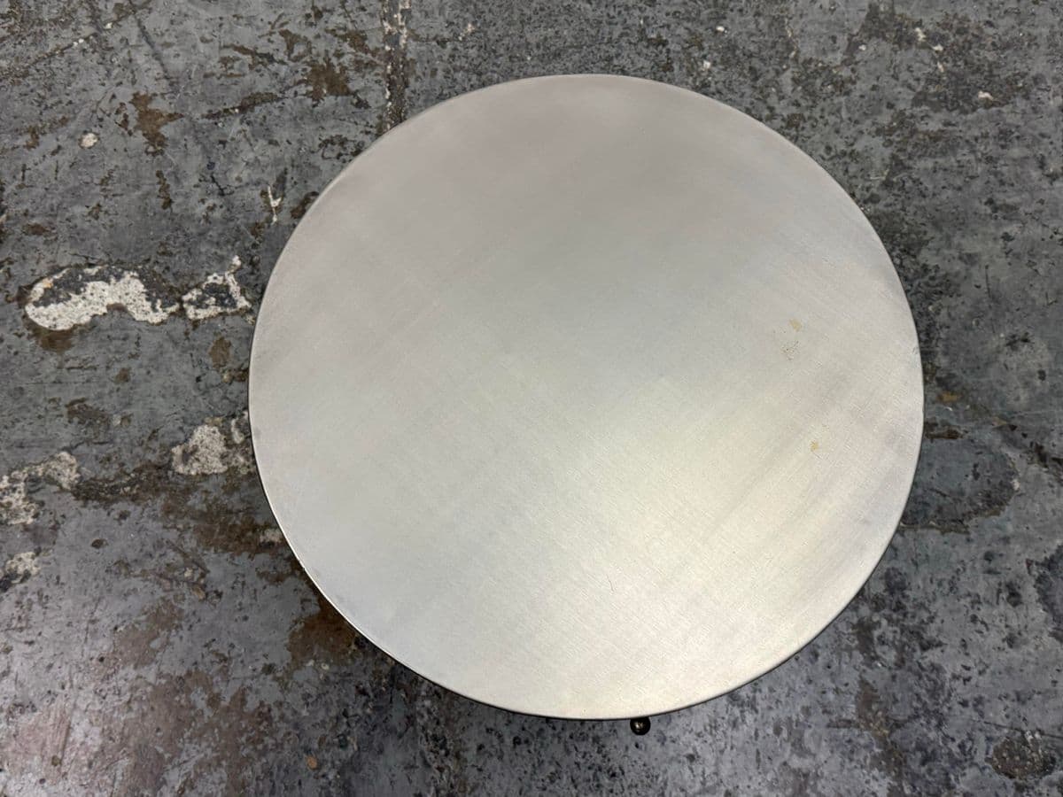 Arhaus Industrial Modern Round Metal Adjustable Weston Crank End Table - Thumbnail 5