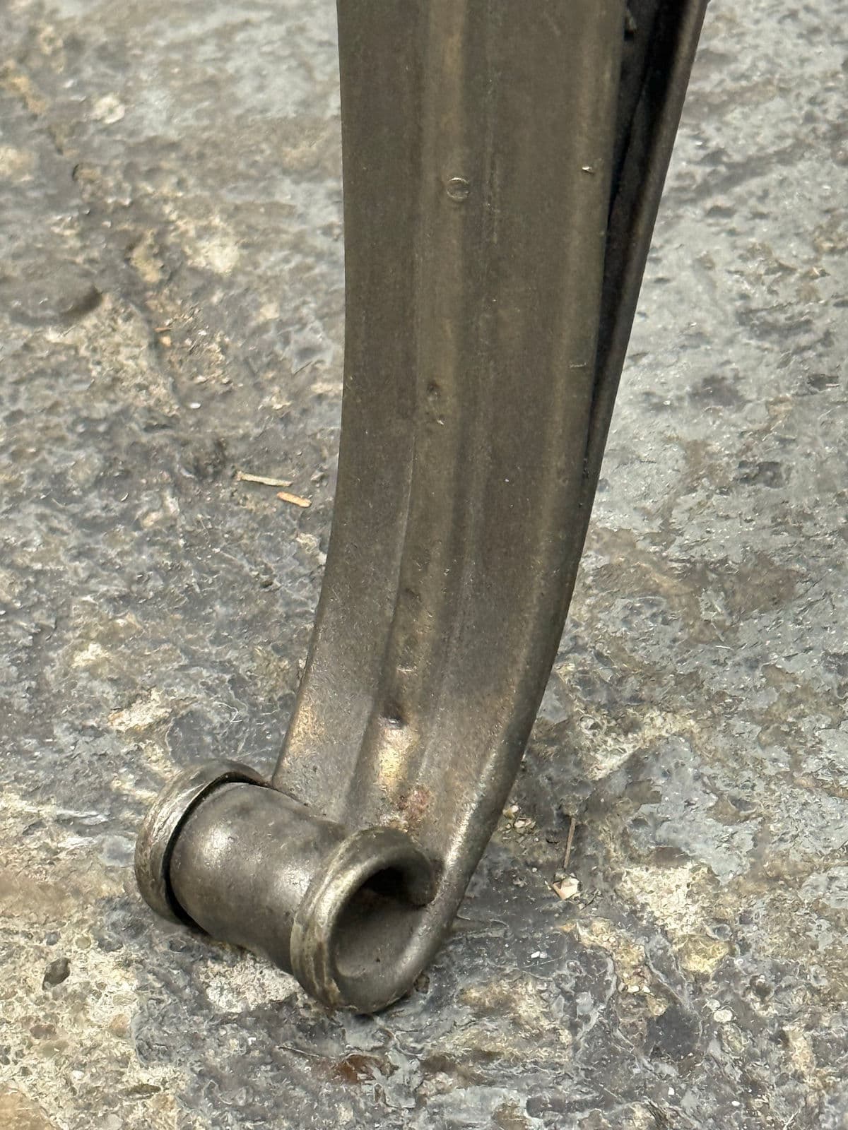 Arhaus Industrial Modern Round Metal Adjustable Weston Crank End Table - Thumbnail 7