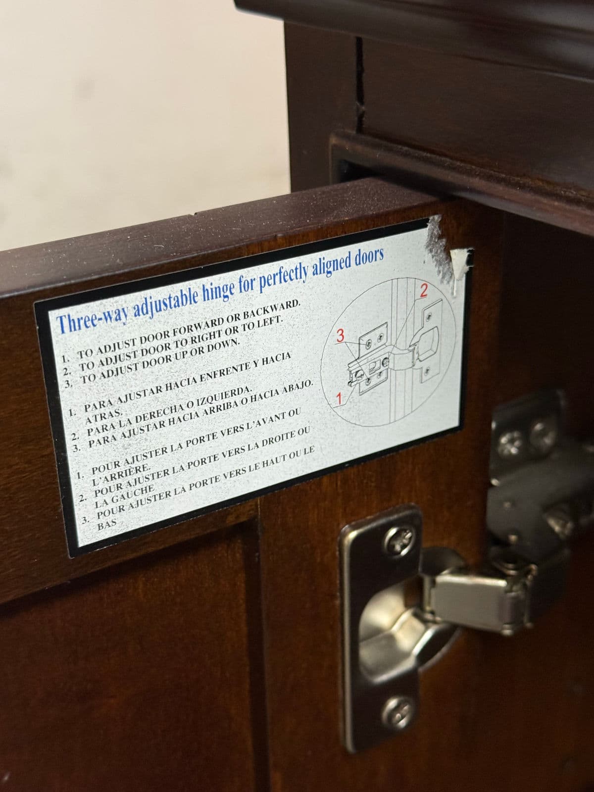 Crosley Furniture Lafayette Mahogany Media Cabinet - Thumbnail 7