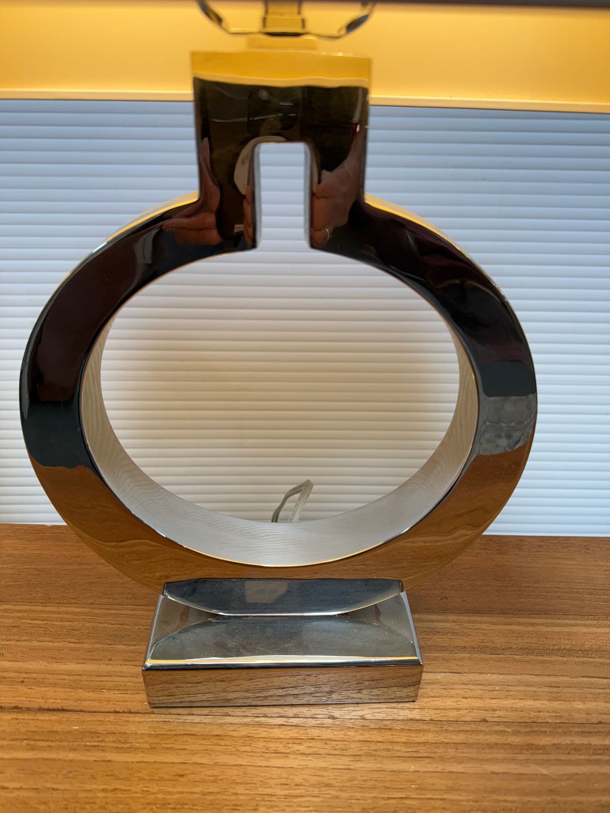 Contemporary Ring Form Table Lamps, Pair - Thumbnail 5