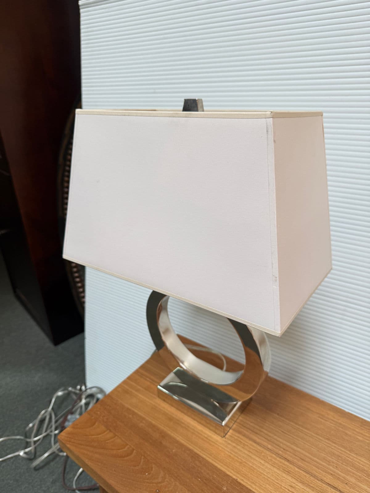 Contemporary Ring Form Table Lamps, Pair - Thumbnail 7