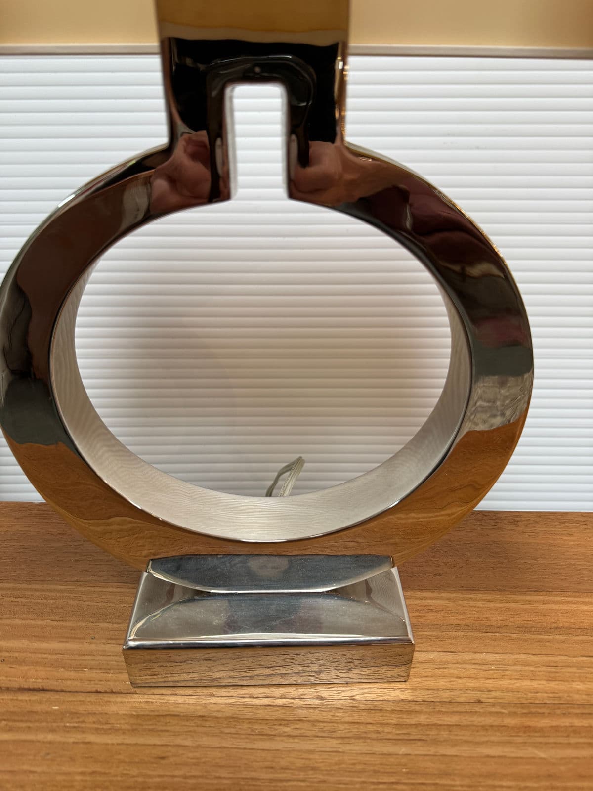 Contemporary Ring Form Table Lamps, Pair - Thumbnail 12