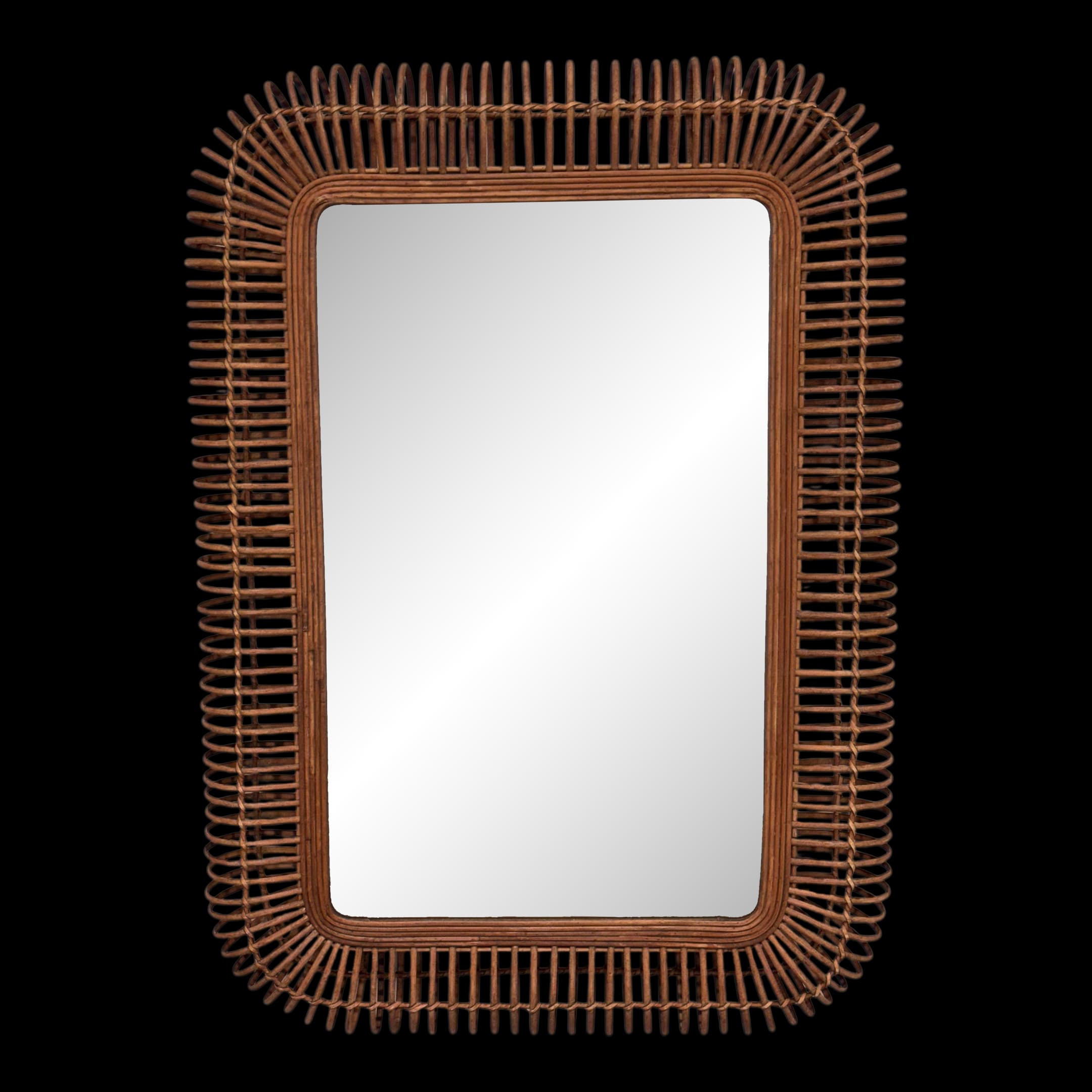 Uma Enterprises Handmade Woven Wall Mirror - Thumbnail 2